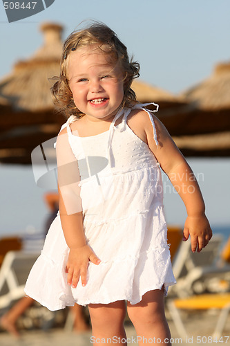Image of little girl at beach