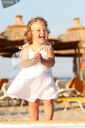 Image of little girl at beach