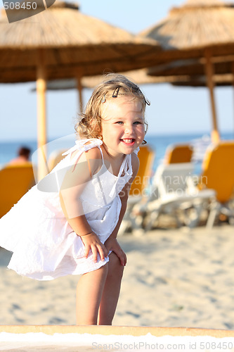 Image of little girl at beach