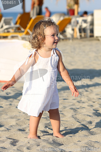 Image of little girl at beach