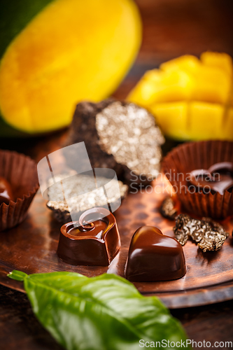 Image of Gourmet chocolate praline