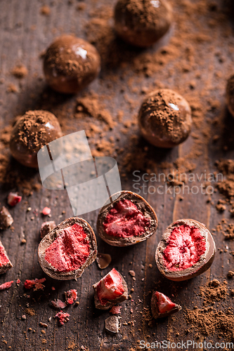 Image of Dark chocolate truffles