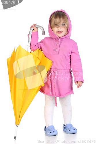 Image of girl with umbrella 