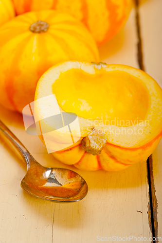 Image of fresh yellow pumpkin