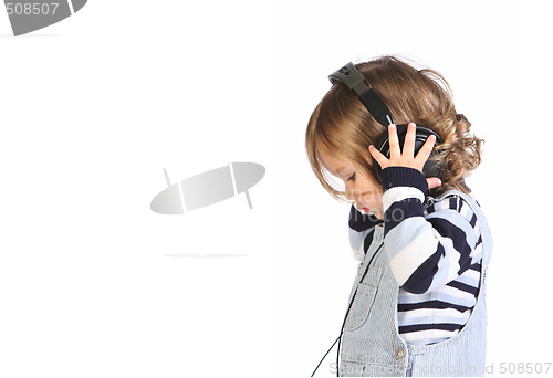 Image of girl listening music