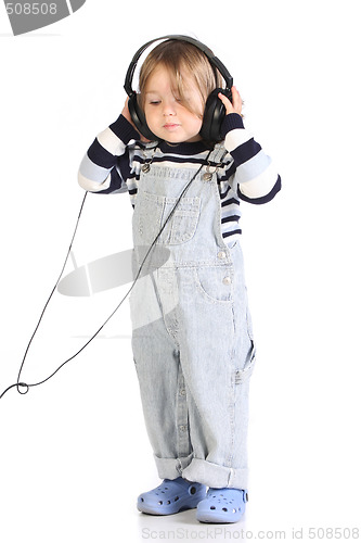 Image of girl listening music