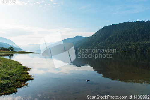 Image of Teletskoye lake in Altai mountains