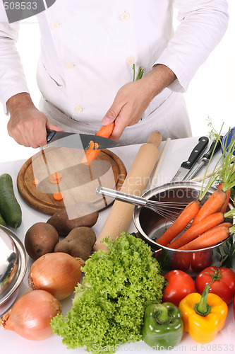 Image of chef preparing lunch
