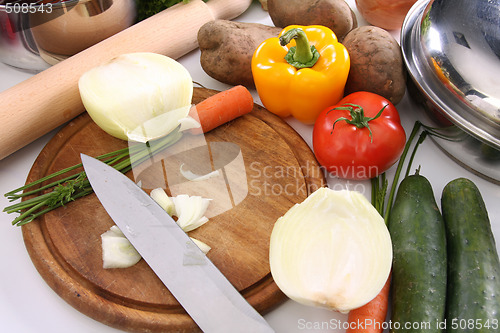 Image of preparing lunch