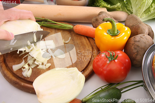 Image of cutting onion