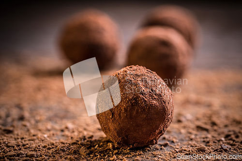 Image of Homemade chocolate truffles