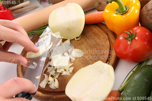 Image of cutting onion