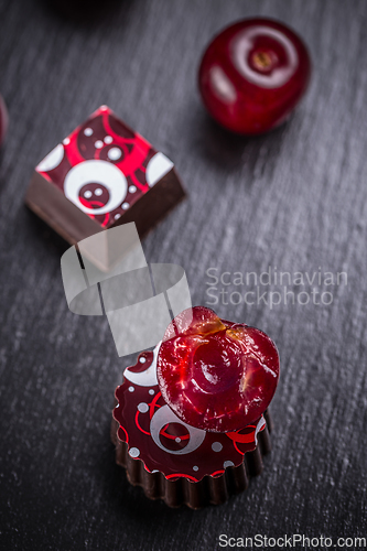 Image of Pralines with cherry