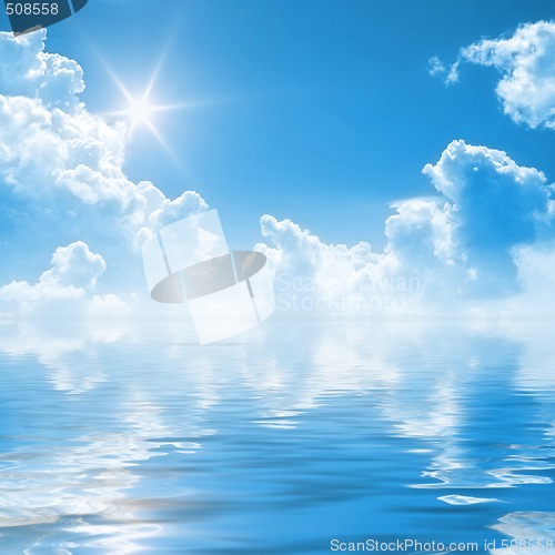 Image of blue sky background