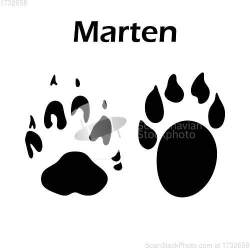 Image of Marten Footprint
