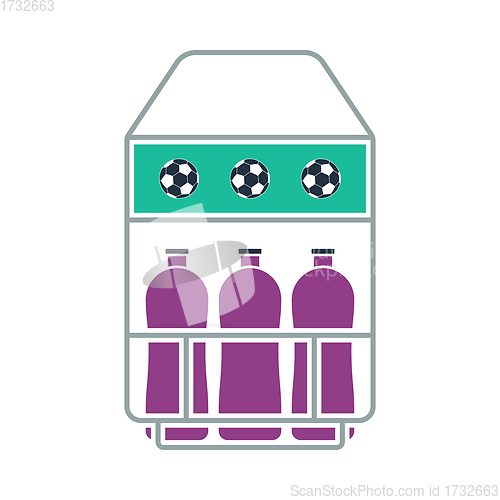 Image of Soccer Field Bottle Container Icon