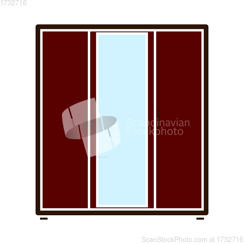 Image of Wardrobe With Mirror Icon