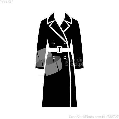 Image of Business Woman Trench Icon