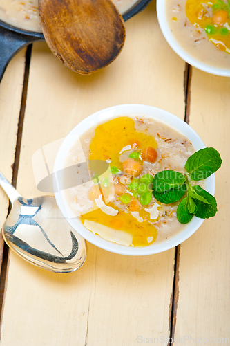 Image of Hearty Middle Eastern Chickpea and Barley Soup