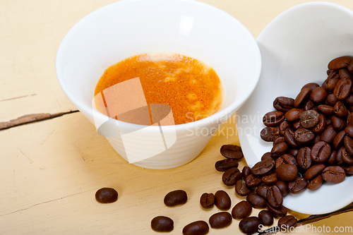 Image of espresso cofee and beans