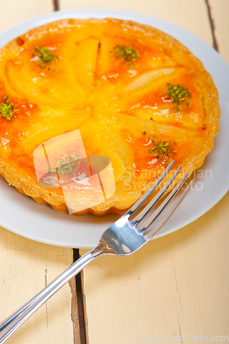 Image of fresh pears pie dessert cake