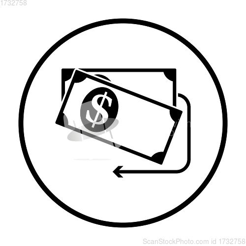 Image of Cash Back Dollar Banknotes Icon