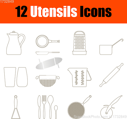 Image of Utensils Icon Set