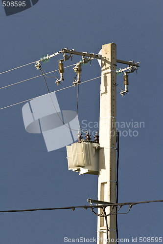 Image of high voltage overhead power cables