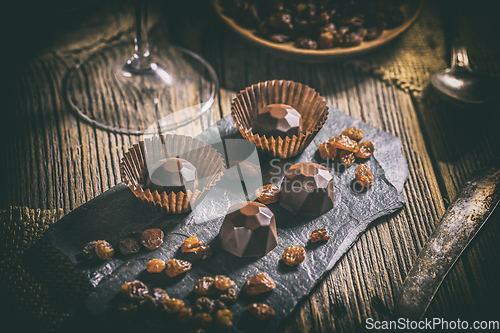 Image of Dark chocolate praline