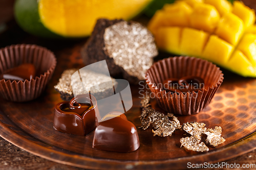 Image of Gourmet chocolate praline