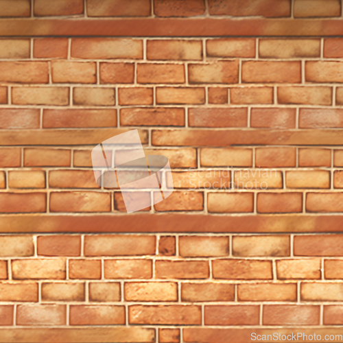 Image of Old yellow brick wall texture background. 