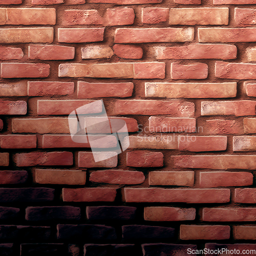 Image of Old red brick wall texture background.