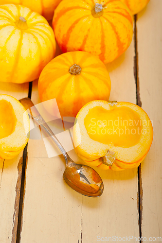 Image of fresh yellow pumpkin