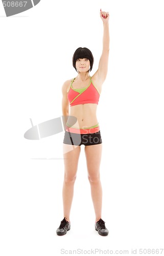 Image of lovely fitness instructor