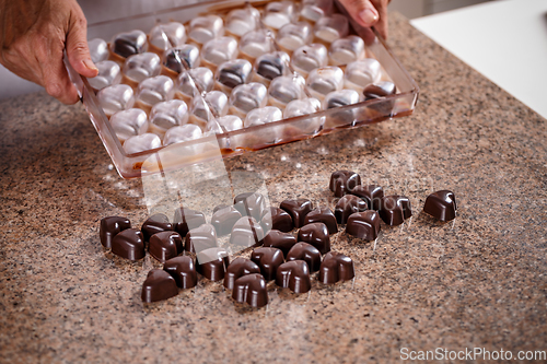 Image of Making chocolate candies