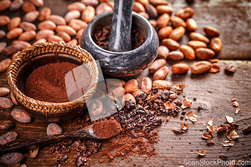 Image of Still life of ground cocoa