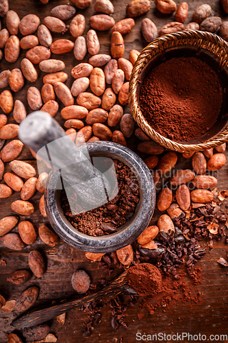 Image of Still life of ground cocoa