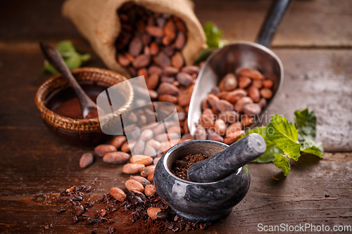 Image of Still life of ground cocoa