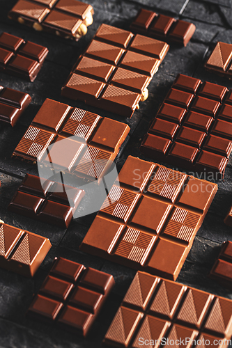 Image of Chocolate bar pieces