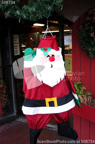 Image of Santa in the window