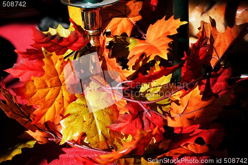 Image of fall table scene
