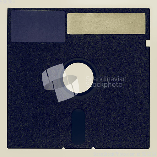 Image of Vintage looking Magnetic diskette