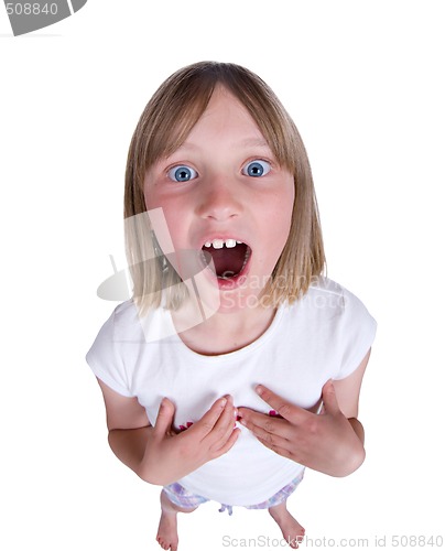 Image of girl singing or shouting