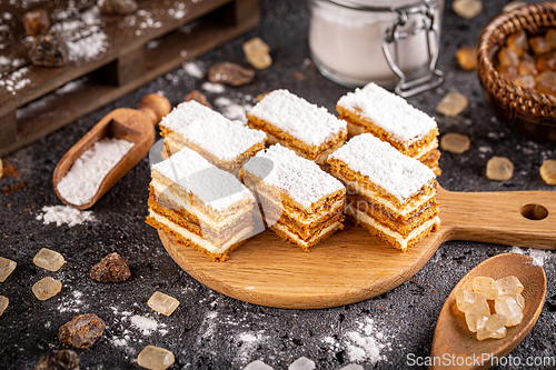 Image of Homemade small layered bites cake