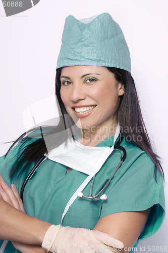 Image of Nurse in green