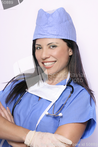 Image of Nurse in blue