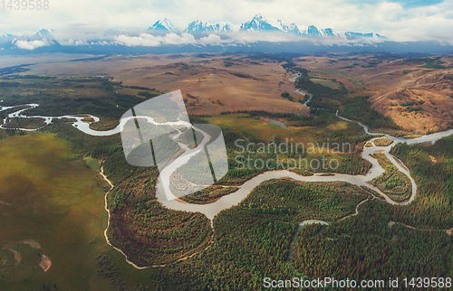 Image of Kurai steppe and Chuya river