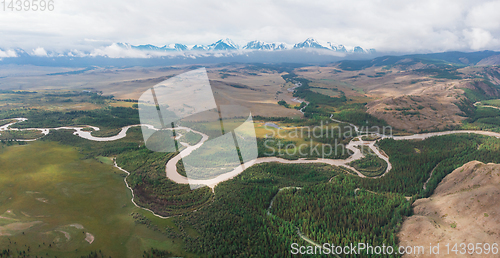 Image of Kurai steppe and Chuya river