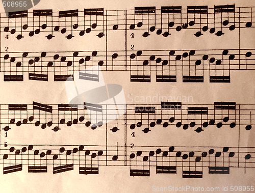 Image of Old Music Sheet