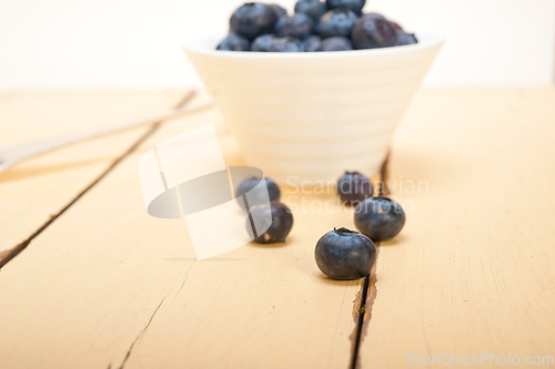 Image of fresh blueberry bowl